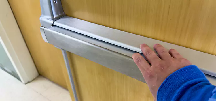 Installing a Push Bar on a Door Calabasas